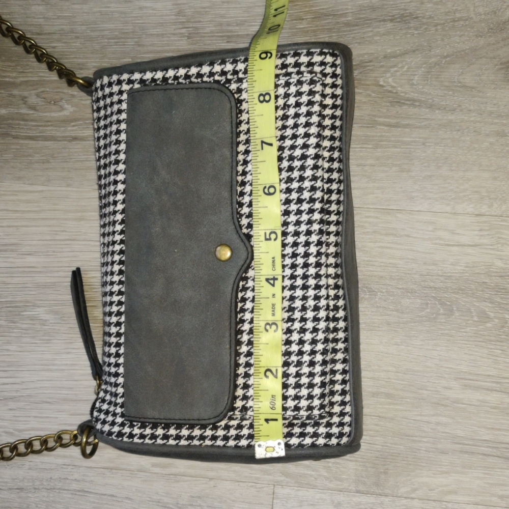 DONATED NWOT Hounds Tooth/Polk-a-dot Crossbody bag - Picture 8 of 9
